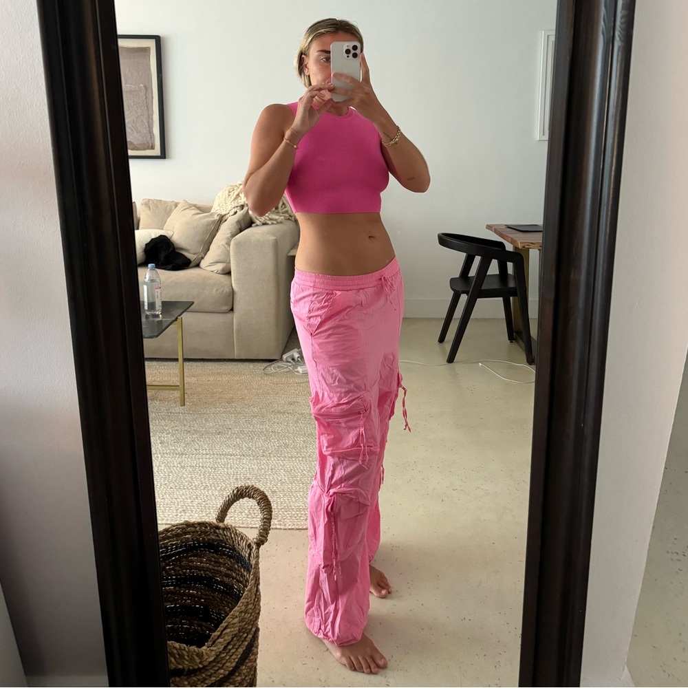 Zara Pink Cargo Pants